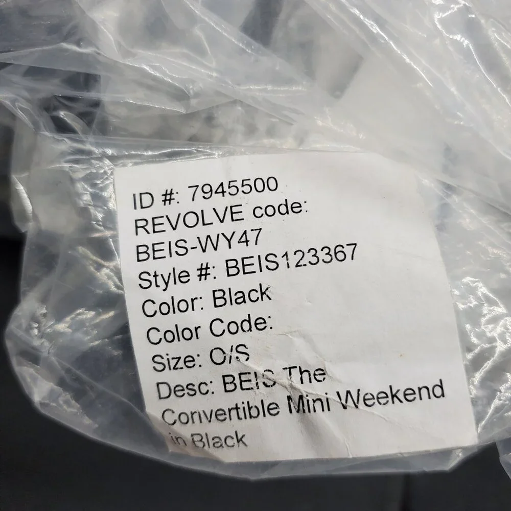 BEIS Carry On Weekender Convertible Mini | Weekender Bag Women Shoe Compartment - Picture 3 of 10